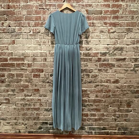 NEW Baltic Born Kristina Maxi Dress in Dusty Blue Size Small - Missing Belt - Picture 7 of 8